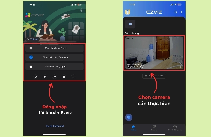 Camera Ezviz bị khóa