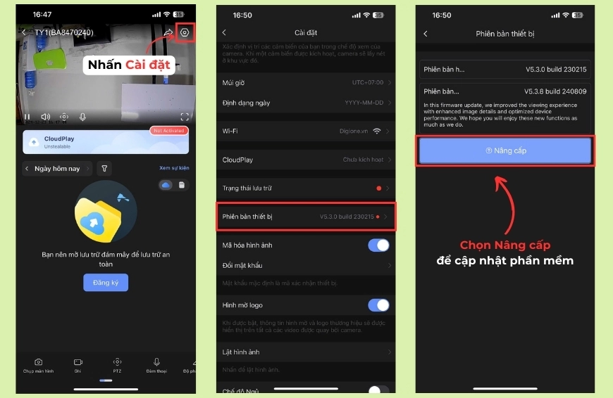 Camera Ezviz bị khóa