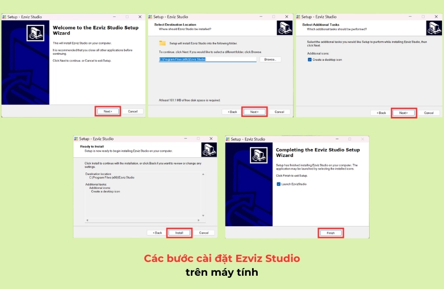 Tải và cài đặt EZVIZ PC Studio trên máy tính