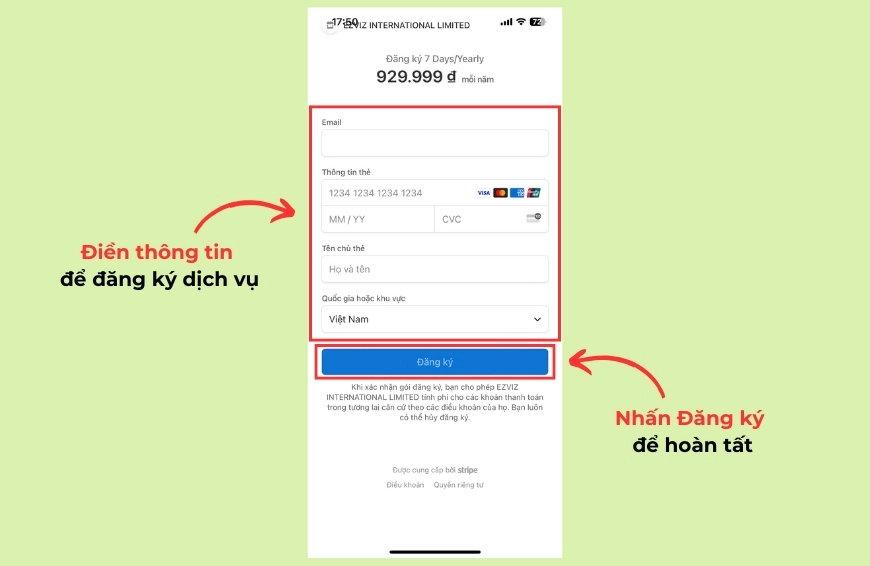 Lưu trữ đám mây camera EZVIZ