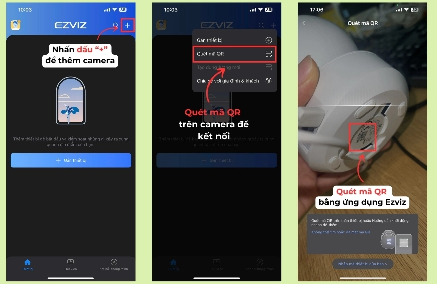 Hướng dẫn cài đặt camera EZVIZ trên điện thoại