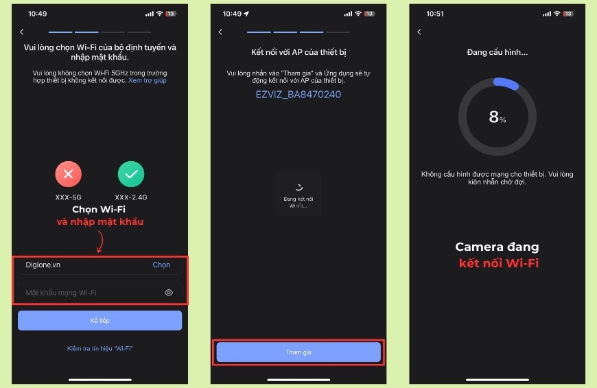 Hướng dẫn cài đặt camera EZVIZ trên điện thoại