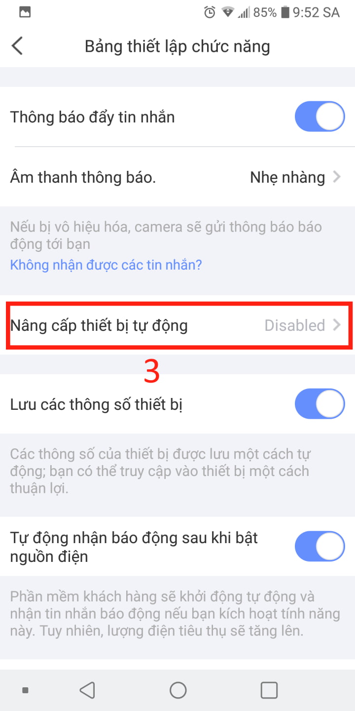 cập nhật phiên bản mới từ nhà cung cấp